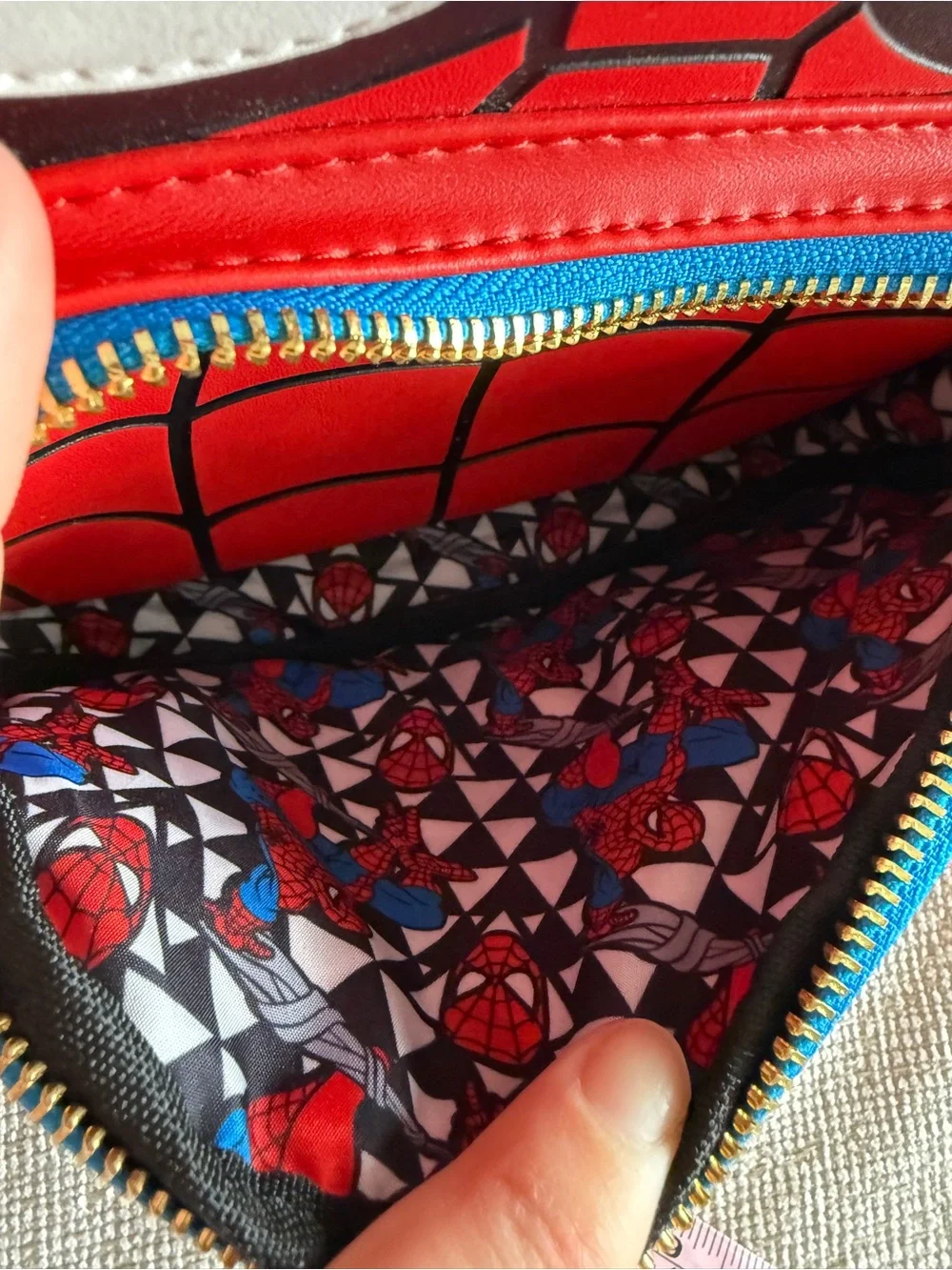🔥 RETIRED! Loungefly x Marvel checkered Spider-Man Mini Backpack